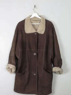 Women's Vintage 3/4 Length Shearling Coat M/L