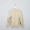 Women's Vintage Aran Cream Jumper S/M