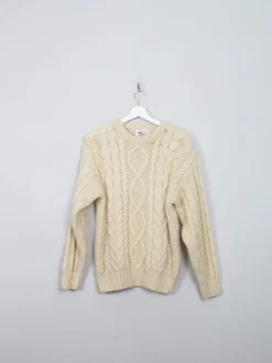 Women's Vintage Aran Cream Jumper S/M
