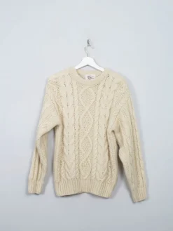 Women's Vintage Aran Cream Jumper S/M