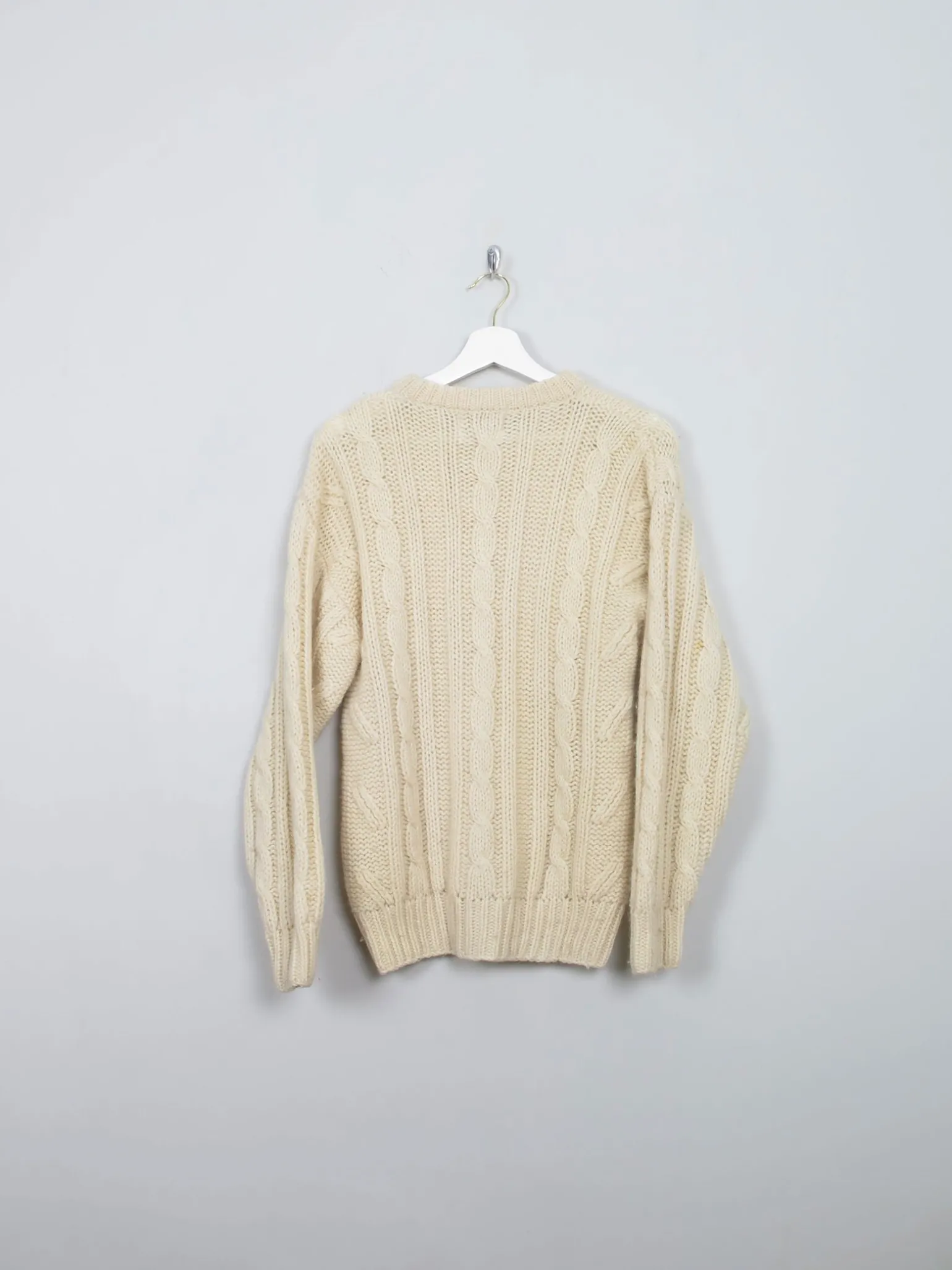 Women's Vintage Aran Cream Jumper S/M