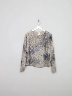 Women's Vintage Beaded Top S/M