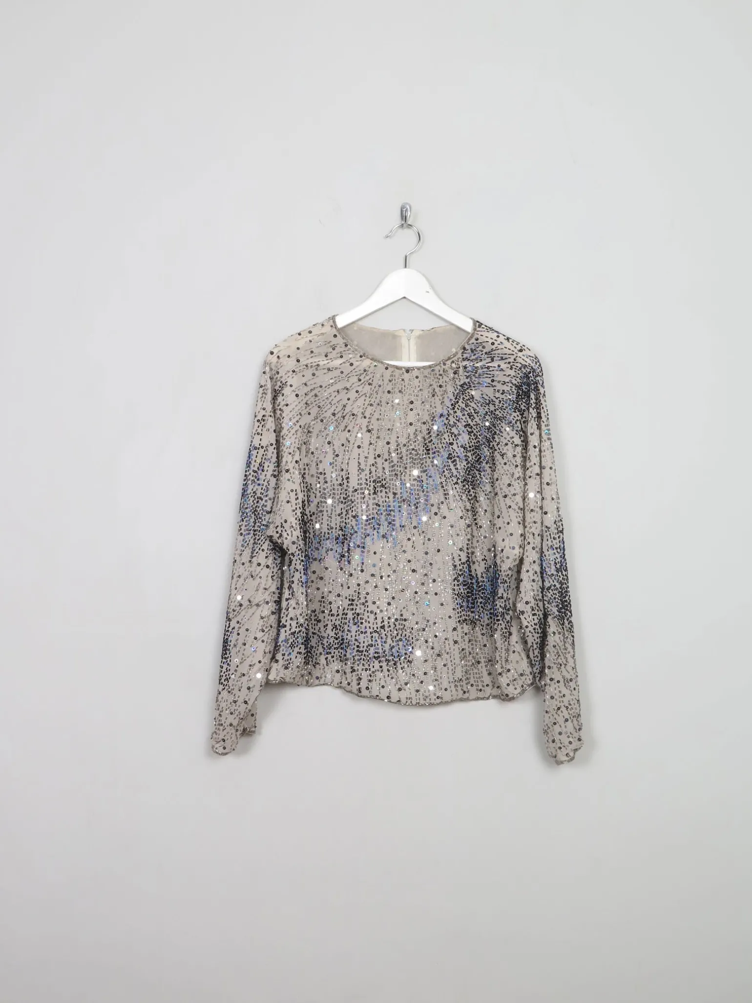 Women's Vintage Beaded Top S/M