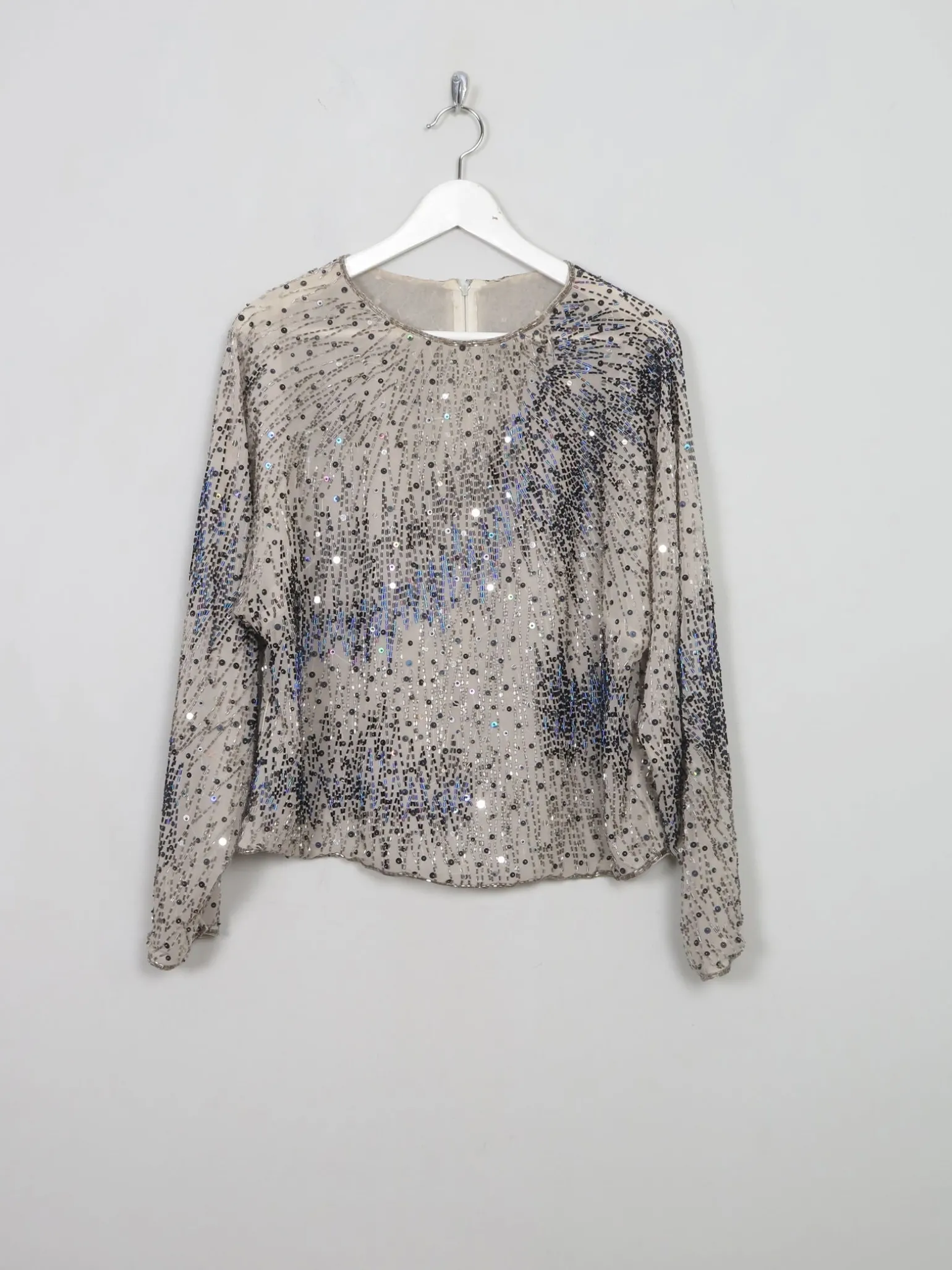 Women's Vintage Beaded Top S/M