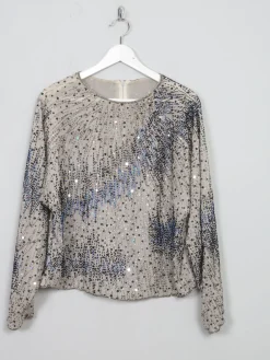 Women's Vintage Beaded Top S/M