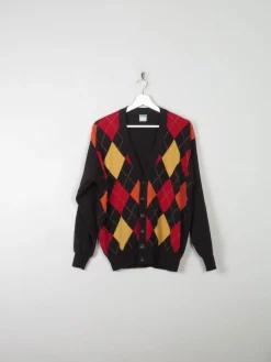 Women's Vintage Benetton Diamond Cardigan XS/S