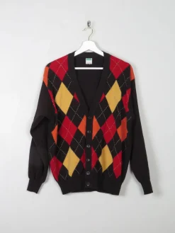 Women's Vintage Benetton Diamond Cardigan XS/S