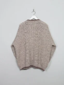 Women's Vintage Biscuit Wool Jumper L/XL