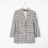 Women’s Vintage Black & Cream Check Jacket 10/12