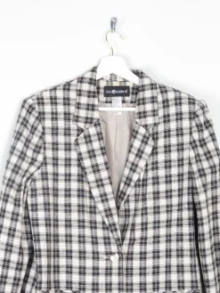 Women’s Vintage Black & Cream Check Jacket 10/12