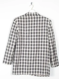 Women’s Vintage Black & Cream Check Jacket 10/12