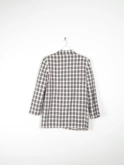 Women’s Vintage Black & Cream Check Jacket 10/12