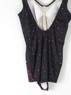 Women’s Vintage Black & Printed Swimsuit S/M