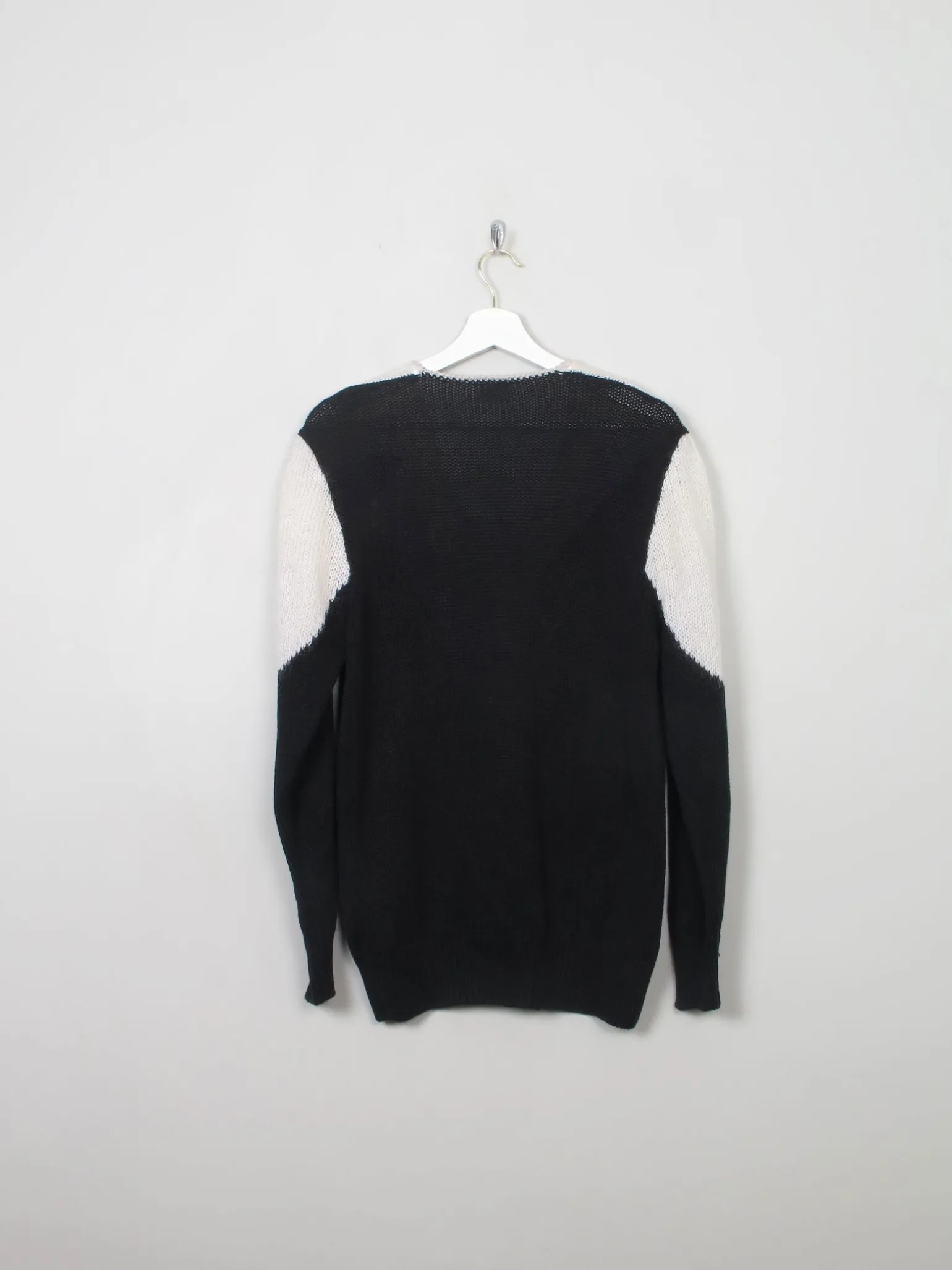 Women's Vintage Black & White Jumper M/L