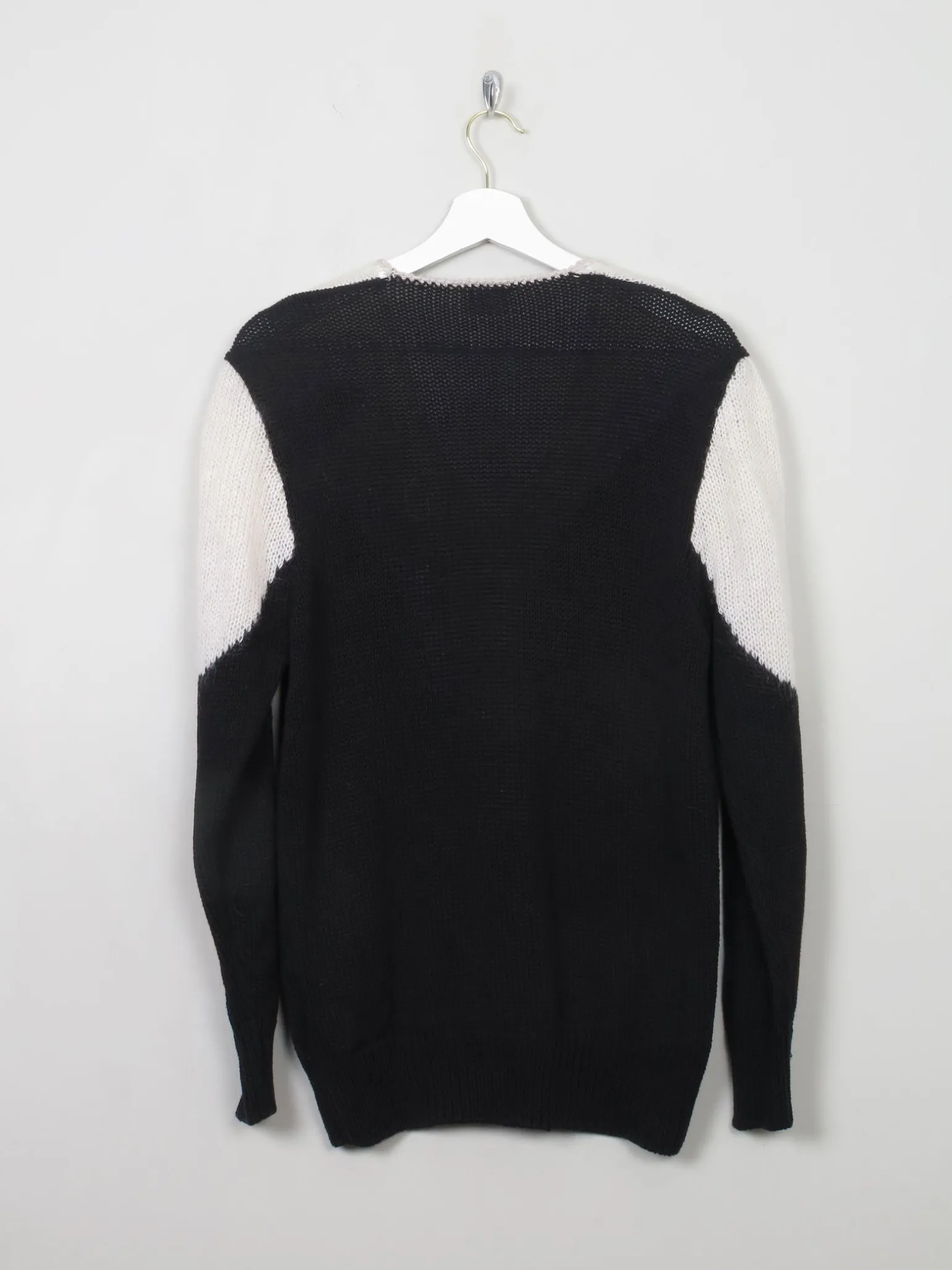 Women's Vintage Black & White Jumper M/L