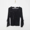 Women's Vintage Black Blouse S/M