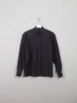 Women's Vintage Black Blouse S/M