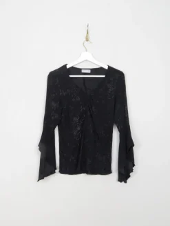 Women's Vintage Black Blouse S/M