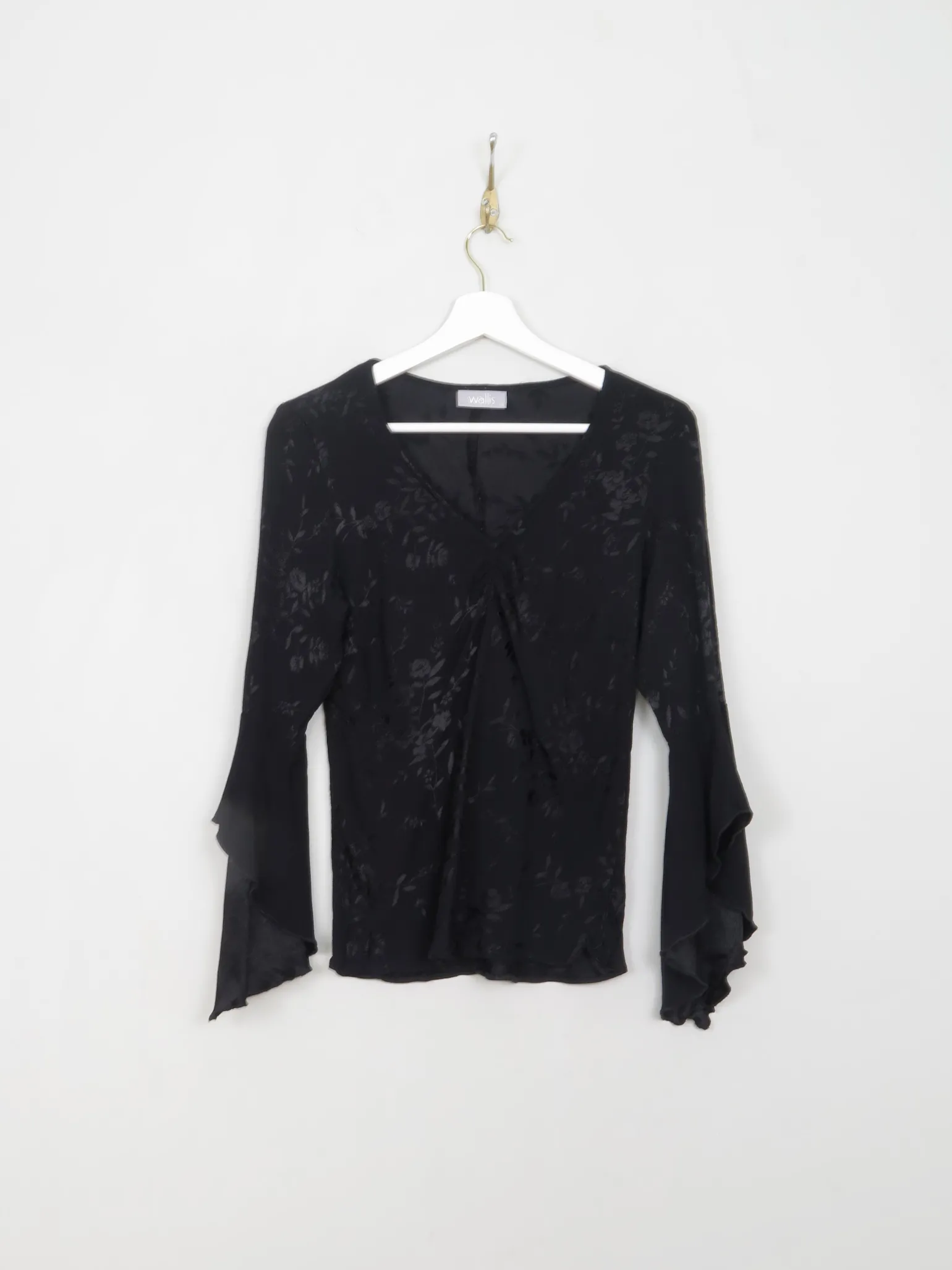Women's Vintage Black Blouse S/M