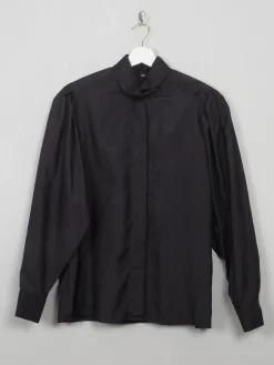 Women's Vintage Black Blouse S/M