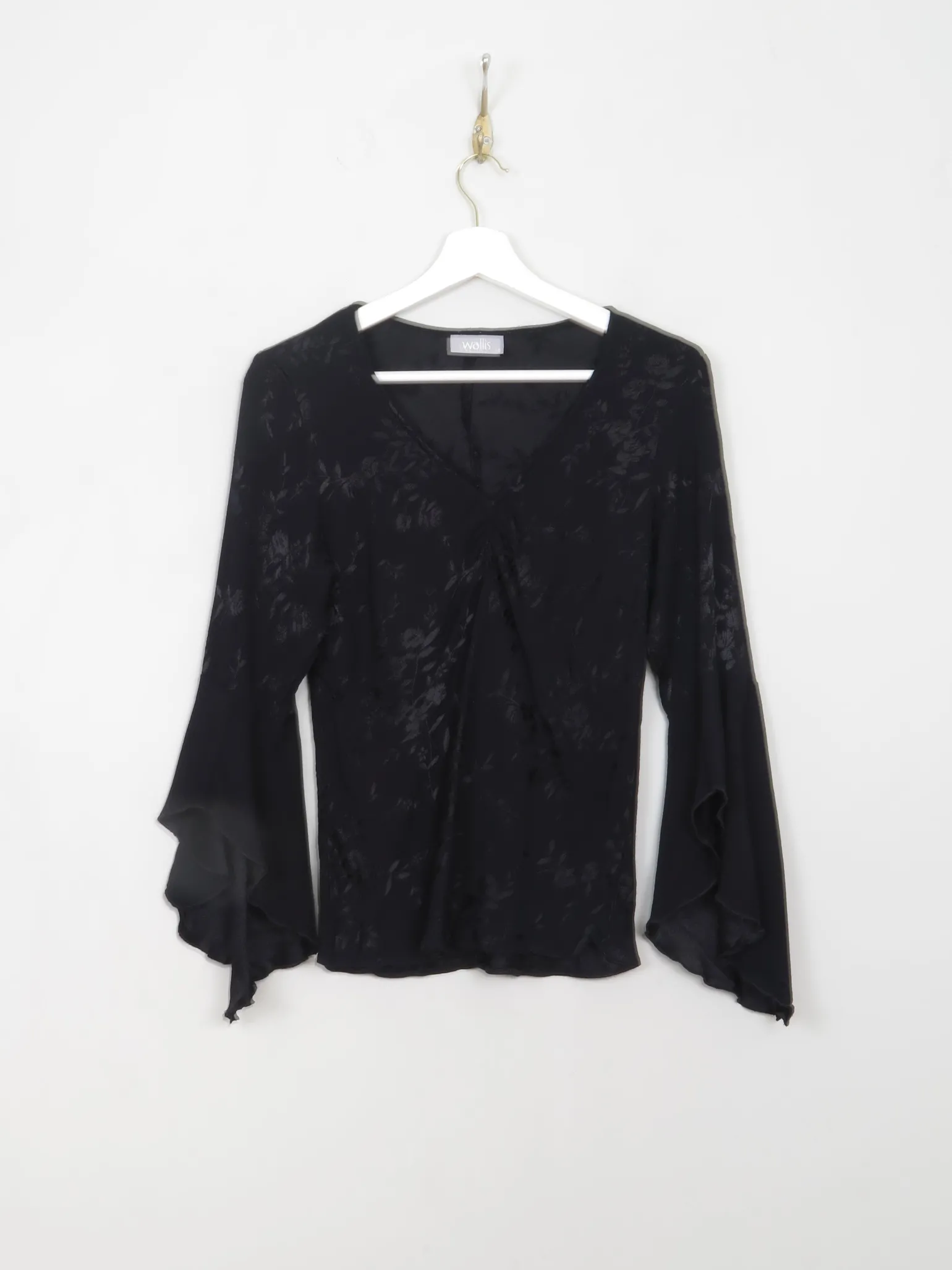 Women's Vintage Black Blouse S/M