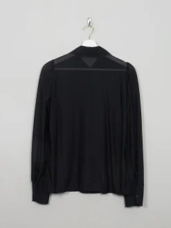 Women's Vintage Black Blouse S/M