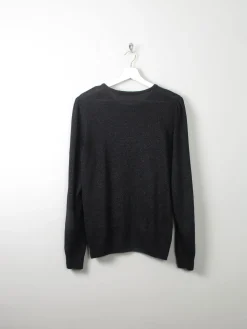 Women's Vintage Black Cotton Embellished Jumper M