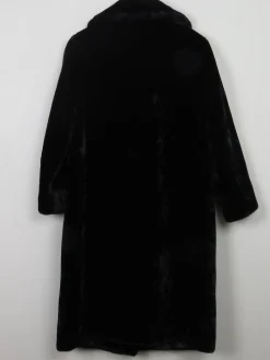 Women’s Vintage Black Faux Fur Coat M