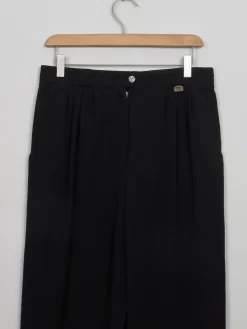 Women's Vintage Black High Waited Trousers 30" W