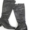 Women’s Vintage Black Leather Tommy Hilfiger Boots 7 UK 40 Eu