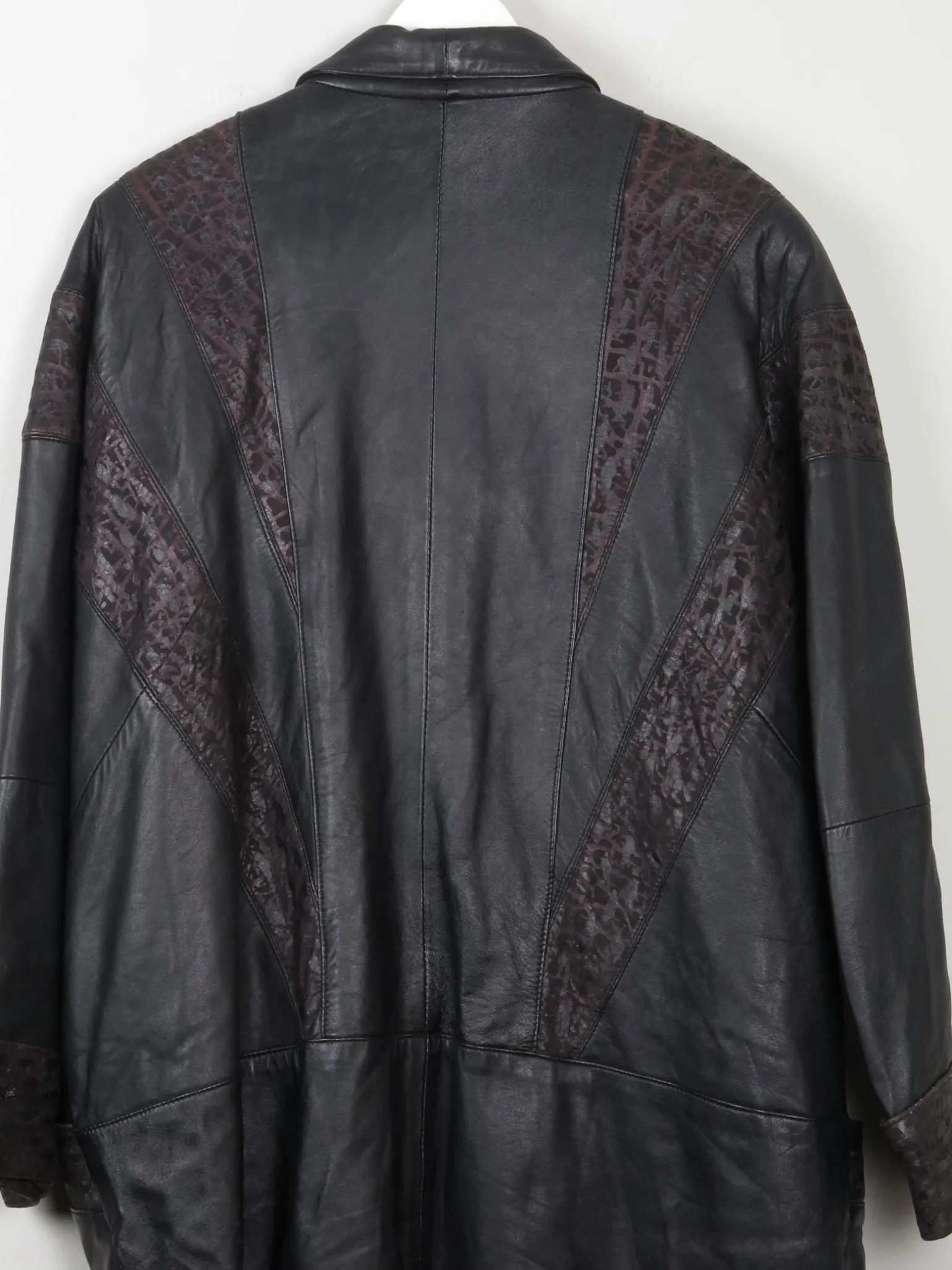 Women's Vintage Black Leather 80s Jacket L
