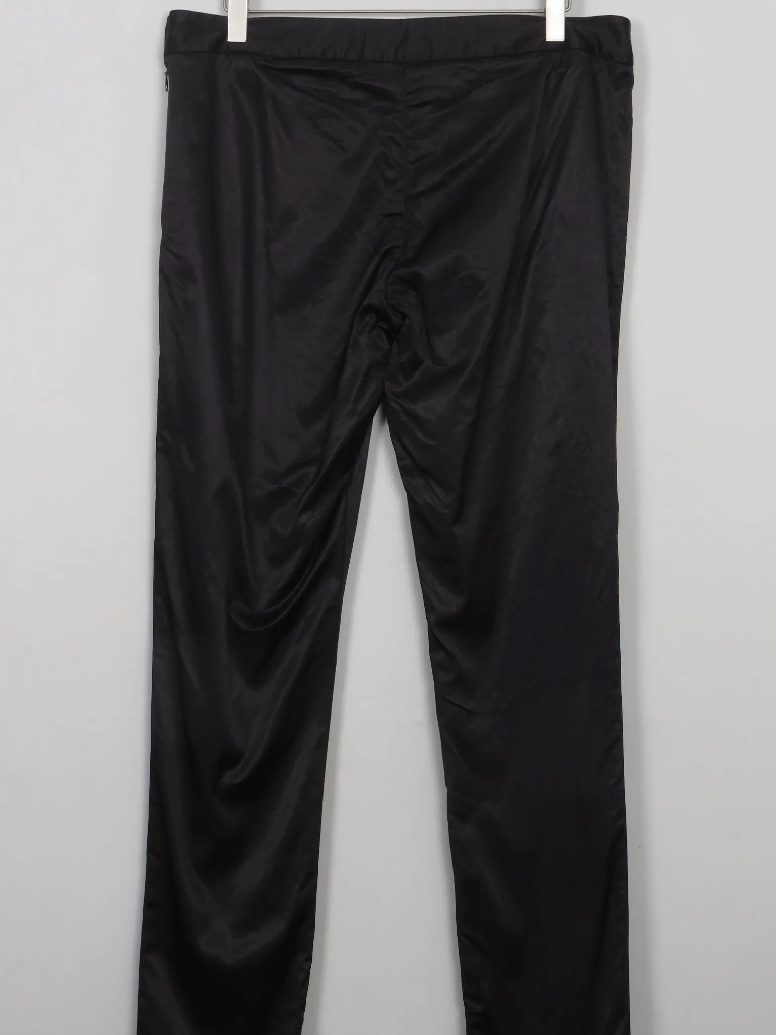 Women's Vintage Black Malene Birger Satin Trousers 31W