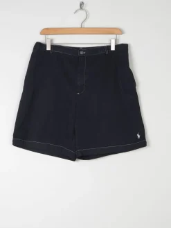 Women’s Vintage Black Ralph Lauren Cotton Bermuda Shorts 33"
