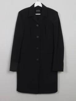 Women's Vintage Black 90s Light Coat S