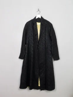 Women's Vintage Black Swing Opera Coat S/M