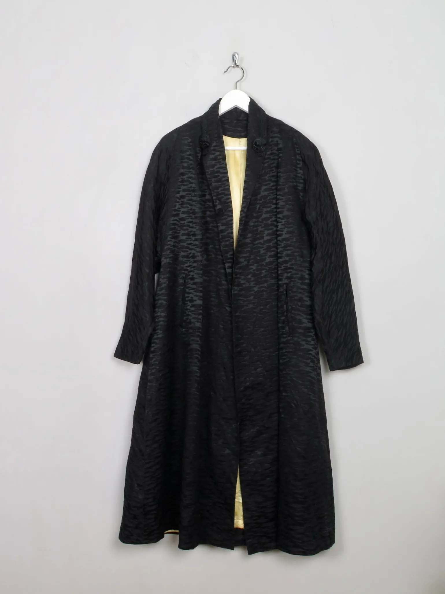 Women's Vintage Black Swing Opera Coat S/M