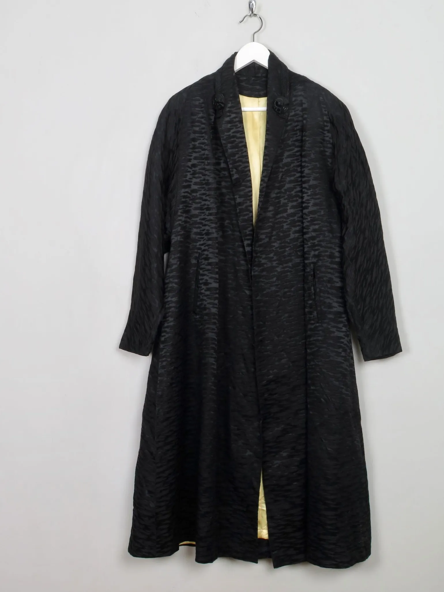 Women's Vintage Black Swing Opera Coat S/M