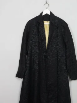 Women's Vintage Black Swing Opera Coat S/M