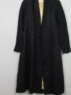 Women's Vintage Black Swing Opera Coat S/M