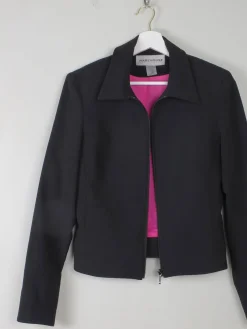 Women's Vintage Black Tailored Jacket Warehouse S