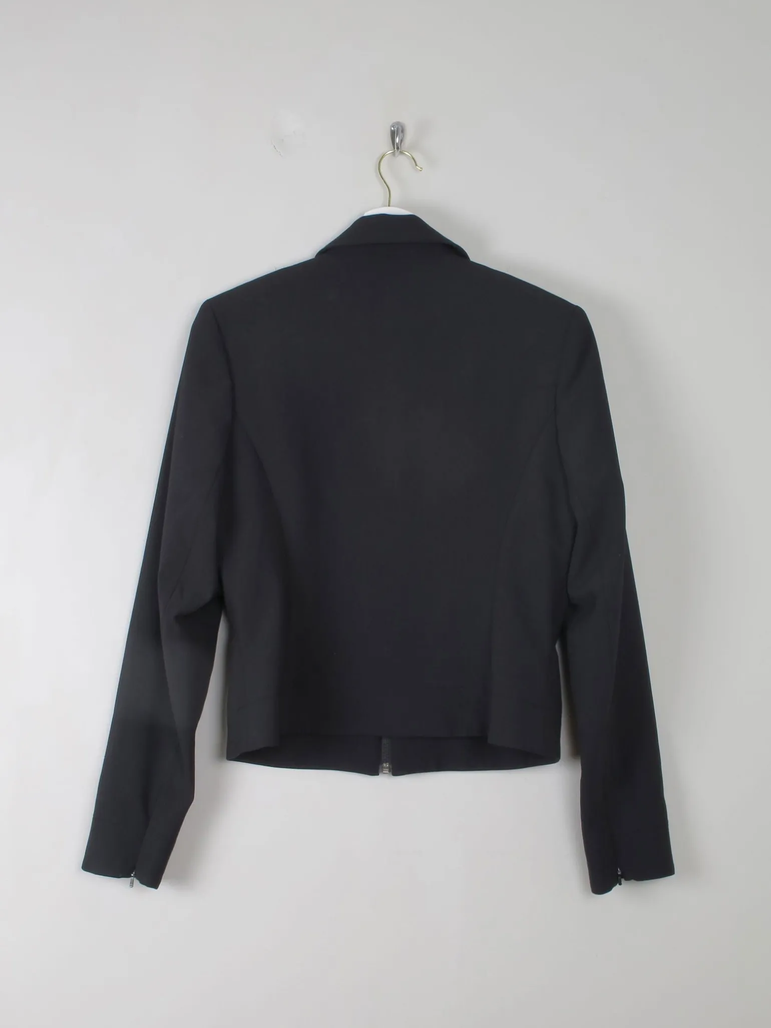 Women's Vintage Black Tailored Jacket Warehouse S