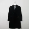 Women's Vintage Black Velvet Coat M
