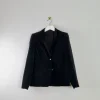 Women’s Vintage Black Velvet Tailored Jacket S