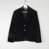 Women's Vintage Black Velvet Jacket S