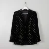 Women's Vintage Black Velvet Jacket Laurel S