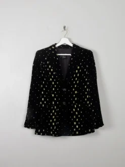 Women's Vintage Black Velvet Jacket Laurel S