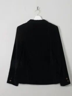 Women's Vintage Black Velvet Jacket S