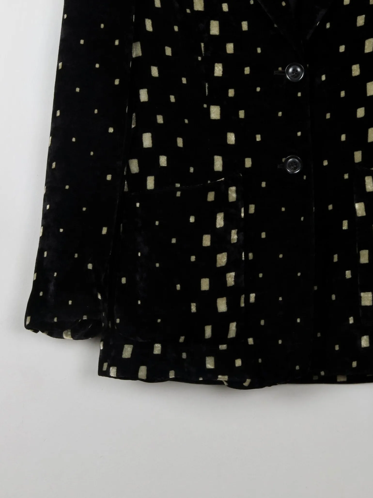 Women's Vintage Black Velvet Jacket Laurel S