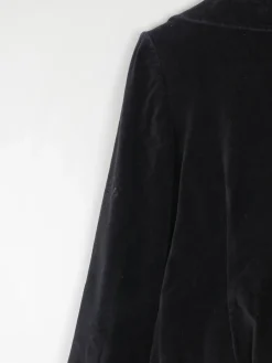 Women's Vintage Black Velvet Jacket S