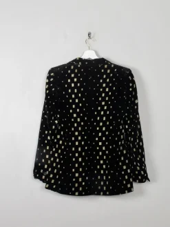 Women's Vintage Black Velvet Jacket Laurel S